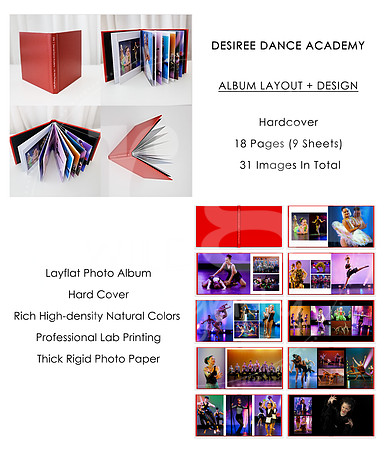 8"x8" Hardcover Layflat Album [31 IMAGES IN TOTAL] $185